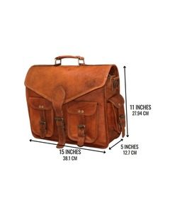Le meilleur sac de messager en cuir véritable pour hommes porte-documents d'ordinateur portable de style de mode pour l'ordinateur - Product Image 4