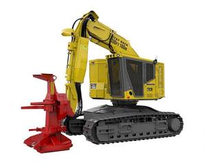 Forestry <b>Tracked</b> Feller Buncher XT430-5 Digger Tractor With Backhoe and Front Loader Firewood Processor - Product Image 2