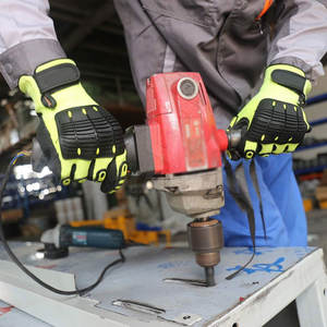 Gants de sécurité résistants aux chocs et à l'huile de haute qualité pour les travaux lourds Gants de mécanicien durables - Product Image 6
