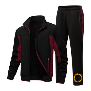 Ensemble de survêtement pour homme avec fermeture éclair et lavage à l'acide, 2 pièces, coupe-vent, logo personnalisé, ensembles de jogging, survêtements unisexes - Product Image 1