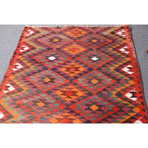 Tapis Kilim Rouge Turc Vintage Élégant 29x87ft Patchwork Design Plat Tissage Laine Jute Tapis Décor Accent pour Couloir 9x12 Grande Taille - Product Image 3