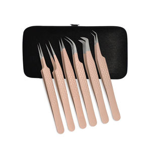 Vente en gros Marque privée Pince à épiler Cils nettoyants Extension de la pince à épiler Cils blancs incurvés et pointus par Dentric Implants - Product Image 4