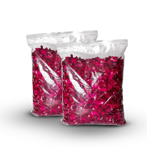Pétales de rose rouge de qualité supérieure, séchés au soleil et naturellement aromatiques - Product Image 3