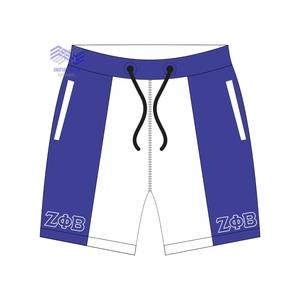 Shorts de Lona Unisex de la Hermandad Zeta Phi Beta, 100% Algodón, Estilo Casual, Tejido Sólido, Servicio OEM - Product Image 1