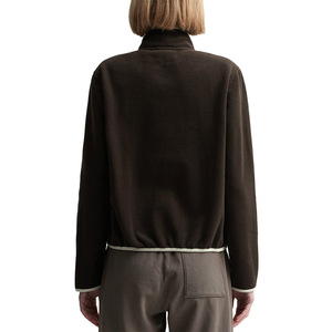 เสื้อฮู้ดคริสตัลผ้าฝ้ายหนาสำหรับผู้หญิงทรงหลวมเสื้อสวมหัวทรงหลวมโลโก้ขนาดใหญ่สไตล์วินเทจพิมพ์ด้านหน้าสำหรับฤดูหนาวตามสั่ง - Product Image 3