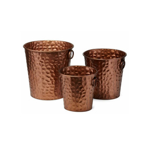 Standard Quality Set of 3 Flower Pot With <b>Tray</b> <b>Plants</b> Decorations Antique Planter Pots for Garden Decorative - Product Image 6
