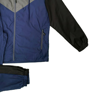 Venta al por mayor chándales cortavientos para hombres 100% Nylon Panel Work Casual Wear Winter Suite para caballeros - Product Image 5