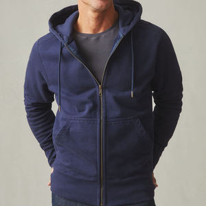 Sudadera con Capucha Completa para Hombre, Sudadera de Algodón Orgánico con Forro Polar, Sudaderas con Capucha para Hombre, Sudadera con Capucha Personalizada con Cremallera - Product Image 3