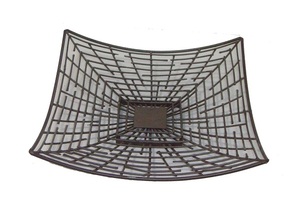 Lightweight Iron Fruit and Bread <b>Baskets</b> Minimalistic Wireframes Modern Aesthetics with Functionality Metal Material - Product Image 3