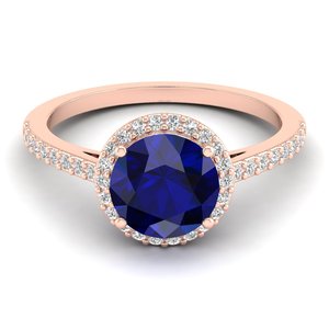 Anillos de Plata de Ley 925 con Zafiro Azul y Moissanita Certificada GRA, Precio de Fábrica REYES - Product Image 6