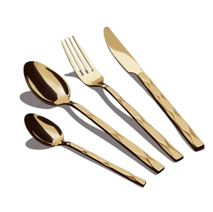 Ensemble de vaisselle en acier inoxydable écologique fait à la main cuillère utile pour la maison fêtes d'anniversaire de Noël cadeaux économiques - Product Image 2