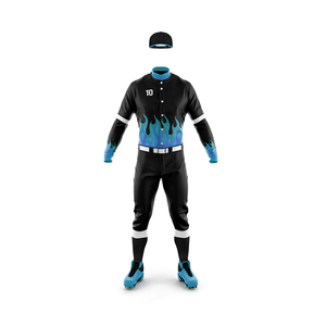 2024 OEM personalizado al por mayor en blanco hombres uniforme de béisbol poliéster personalizado su propio diseño uniforme de béisbol liso - Product Image 2