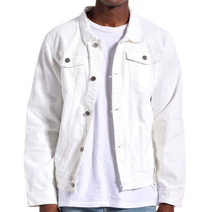 Chaquetas Vaqueras Vintage con Logotipo Personalizado al por Mayor, Color Negro, Botones, Algodón, Ropa Urbana, Nueva Llegada para Hombre - Product Image 1