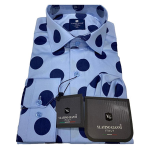 Polo en satin personnalisé pour hommes Nouveau design imprimé rayé Slimfit - Product Image 4