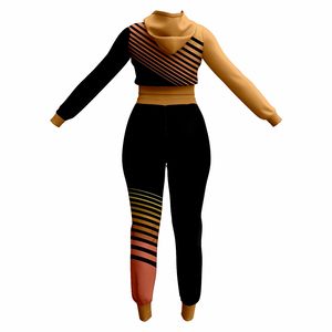 ชุดวอร์มเล่นกีฬาพิมพ์ลายซับลิเมชันสำหรับฤดูหนาวพร้อมเสื้อครอปสไตล์ของคุณ - Product Image 2