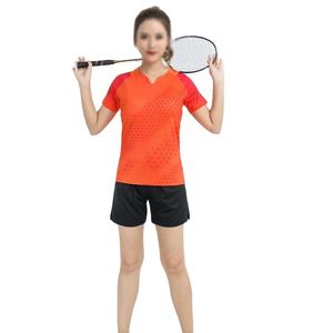 Fourniture en stock : Ensembles de vêtements de sport respirants pour adultes, maillots de tennis de table et de badminton imprimés par sublimation - Product Image 4