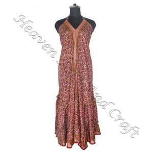 SD015 indien pakistanais coton Saree/Shari/Shari Hippy Boho Style moderne nouvelle robe en soie Vintage avec Style indien moderne - Product Image 3