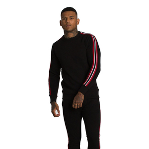 Venta al por mayor lisa de cuello redondo sudadera 100% algodón jersey sudadera extragrande en blanco de lana de los hombres unisex sudaderas con capucha - Product Image 5