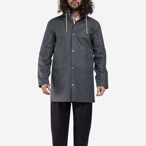 เสื้อกันฝนมีฮู้ดผ้าไนลอน10% สแปนเด็กซ์สำหรับกลางแจ้งเสื้อคลุมยาวกันน้ำโลโก้ตามสั่ง2025 - Product Image 6