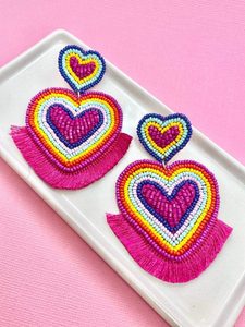 Trendy Multicolor <b>Stud</b> <b>Earrings</b> with Handmade Beaded Embroidery for Stylish Women <b>Girls</b> Party Occasion New Beautiful Design - Product Image 2