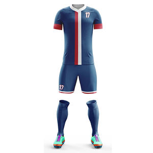Uniforme de football décontracté respirant confortable pour adultes Design moderne avec blocage des couleurs à la mode france, maillots de football - Product Image 5