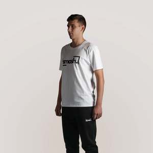 Camiseta Smash de algodón blanca para hombre L - Product Image 3