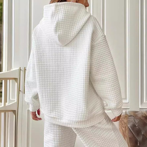 Nouveau sweat à capuche pour femme respirant décontracté à col rond à manches longues uni pour l'hiver, l'automne, l'été et le printemps - Product Image 6