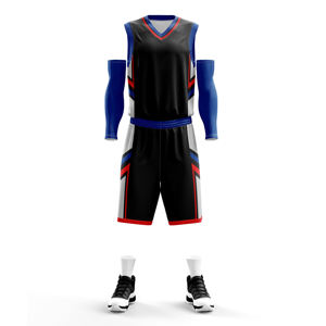 Vêtements de sport professionnels respirants de grande taille fabriqués en usine ensembles d'uniformes de basket-ball de saison d'été Techniques imprimées - Product Image 1