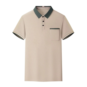 เสื้อโปโลชายแขนสั้นคอปกตัดสี 3 กระดุม สไตล์ลำลองสำหรับเล่นกอล์ฟ  รับสกรีนโลโก้ มีหลายขนาด รับผลิตแบรนด์ส่วนตัว - Product Image 1
