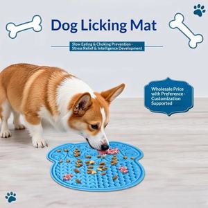 Dog Licking <b>Mat</b> & Slow-Feeding Bowl with <b>Silicone</b> Suction Cup Anti-Choking Design Waterproof & Easy to Clean Portable Outdoor - Product Image 5