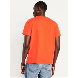 Camiseta de algodón de manga corta con cuello redondo para hombre, colores personalizados, múltiples tallas, estilo casual, regular y oversized. - Product Image 5