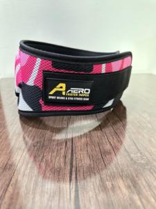 สีชมพู Camo นีโอพรีนไม่ลื่นเข็มขัดยกน้ำหนัก unisex สำหรับเพาะกายหลังรองรับการยกและการฝึก - Product Image 3