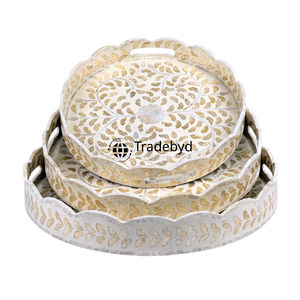 ถาดไม้ถูพื้นพร้อมดีไซน์สุดหรูถาดตกแต่งทำมือสวยงามสำหรับการตกแต่งภายในบ้านอย่างมีสไตล์ - Product Image 3