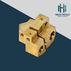 Bloc de connexion usiné en laiton VMC, trous filetés, assemblages mécaniques, longue durée de vie, OEM, applications industrielles mondiales - Product Image 3