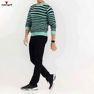 Prix de gros, arrivée hivernale, pull à manches longues respirant personnalisé, séchage rapide, anti-boulochage, anti-rides, tricot vintage sur le devant - Product Image 4