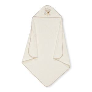 Mod. Love You Toalla de Baño 100x100 400 GSM de Algodón Terry con Cepillo y Peine, Diseño de Oso Beige para Niños - Product Image 1