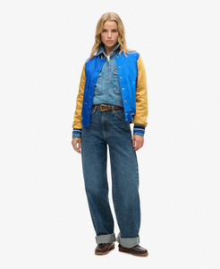 Custom Brand Women's Lightweight Slim Fit Waterproof Bamboo Fiber Varsity Jackets with <b>Covered</b> <b>Button</b> Closure Winter Ready - Product Image 5