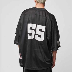 Camisas de malla de sublimación de alta calidad, ropa de calle cuadrada de sublimación de poliéster de gran tamaño personalizada, camiseta de fútbol americano de malla - Product Image 6