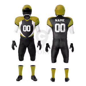 Kit d'uniforme de football américain avec tissu en maille légère et pantalon rembourré renforcé Kit de football américain - Product Image 1