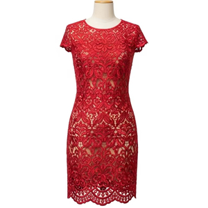 Tissu en coton brodé écologique à texture douce pour la décoration de vêtements et accessoires de couture, avec des détails durables - Product Image 1