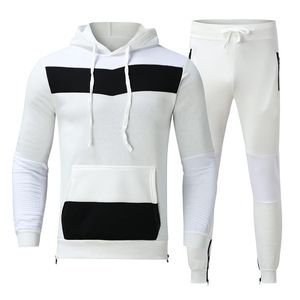 Vêtements de sport ensemble de joggings deux pièces coupe ajustée Streetwear matériau organique séchage rapide facile à porter survêtement tendance - Product Image 1