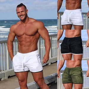 Men's Summer Sports <b>Shorts</b> 100% Cotton Fitness Basketball Beach Pants Breathable Mesh <b>Sweatpants</b> for Gym Bodybuilding Training - Product Image 1