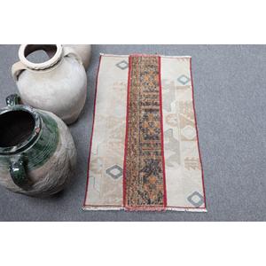 พรมตุรกีขนาดเล็ก 1.7x2.9 ฟุต สีน้ำตาล พรมโมร็อกโกวินเทจ - Product Image 1