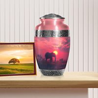 Urnes d'éléphant pour cendres humaines Urne pour cendres Urnes de crémation masculines et féminines adultes pour femmes Urnes funéraires pour hommes adultes Taille personnalisée