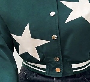 Chaqueta de Invierno Personalizada para Mujer, Bordada, con Diseño Floral, Cómoda, Impermeable, Cortavientos, Ecológica, Reversible, para Exteriores - Product Image 5