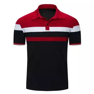 Polos para hombre Venta al por mayor Golf Fitness Diseño de alta calidad Uniforme Algodón Transpirable Poliéster Tallas grandes Camisetas personalizadas - Product Image 2