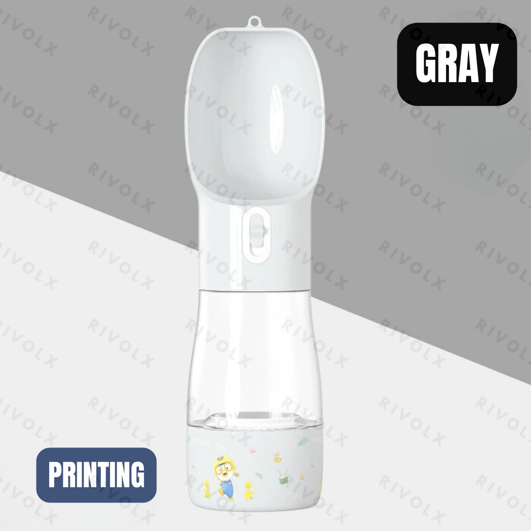 Impression grise (Capacité : 258 ml pour l'eau / 200 ml pour les aliments)