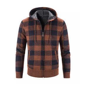 Sudadera con capucha de algodón y poliéster para hombre, prenda deportiva masculina de gran tamaño, colorida, con cremallera, diseño personalizado, venta al por mayor - Product Image 4