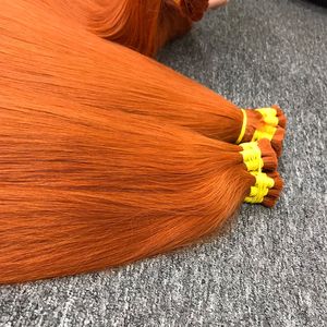 Naranja 100% Virgen Remy Cutícula recta alineada Extensiones de cabello humano vietnamita Cabello vietnamita a granel - Product Image 5