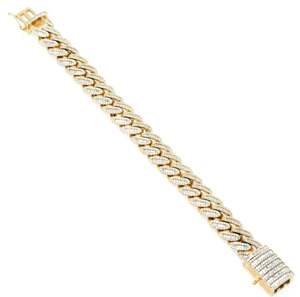 Bracelet Miami Cuban Link en diamant glacé de 24 mm, bijoux hip-hop - Product Image 2